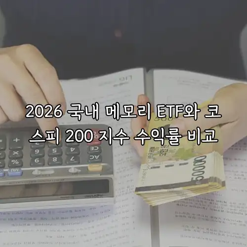 2026 국내 메모리 ETF와 코스피 200 지수 수익률 비교