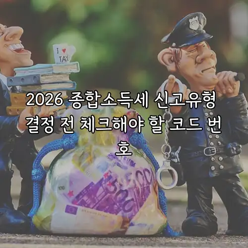 2026 종합소득세 신고유형 결정 전 체크해야 할 코드 번호