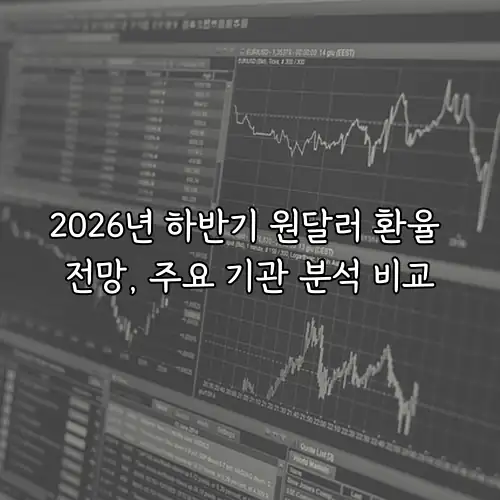 2026년 하반기 원달러 환율 전망, 주요 기관 분석 비교