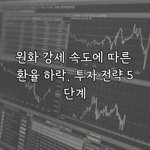 원화 강세 속도에 따른 환율 하락, 투자 전략 5단계