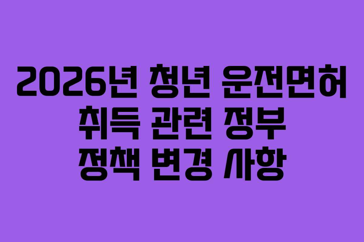 2026년-청년-운전면허-취득-관련-정부-정책-변경-사항