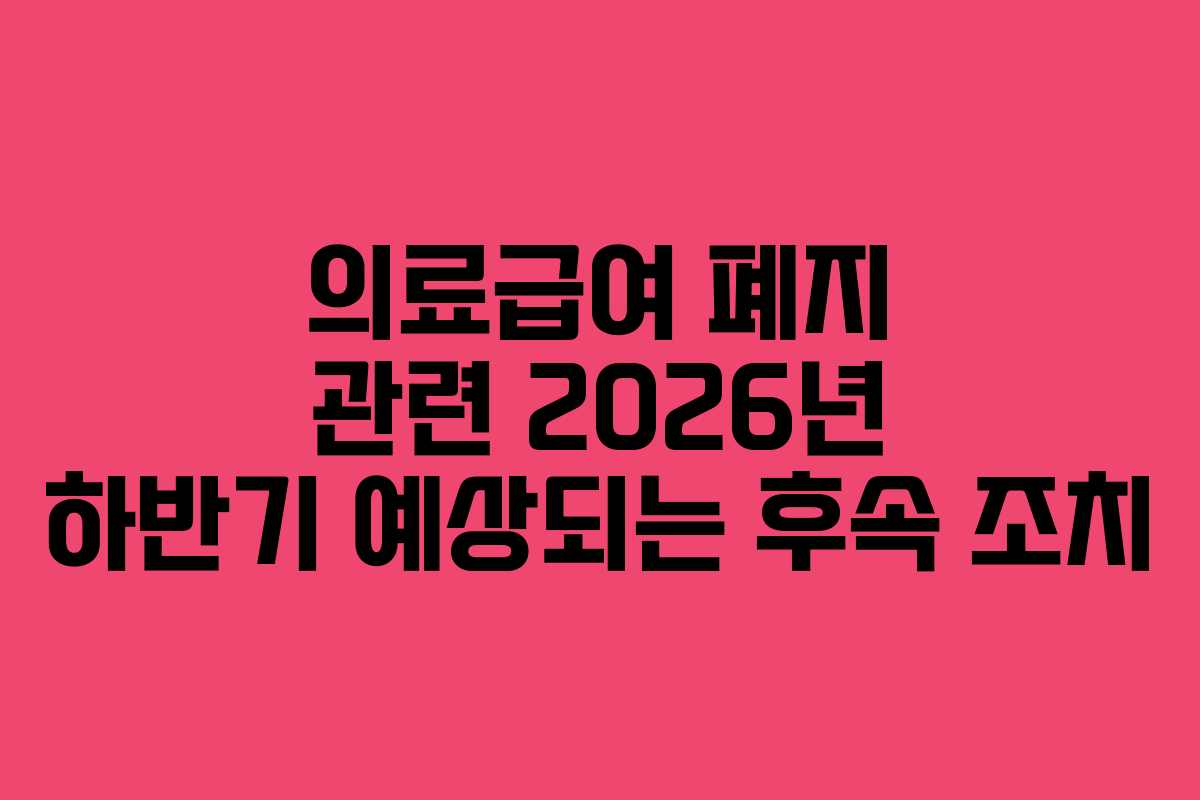의료급여-폐지-관련-2026년-하반기-예상되는-후속-조치